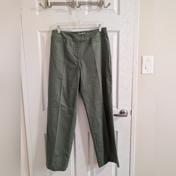 Northern Reelections Modern 98% Cotton  Pants Leaf/ green Straight leg… - Picture 3 of 14